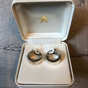 Vintage Chunky Silver Hoops